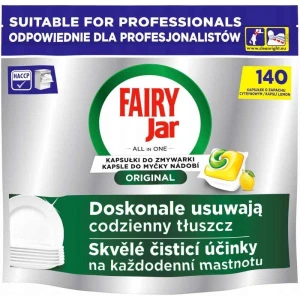 Fairy Jar  Professional - All in One Kapsułki do zmywarki 140 szt Lemon