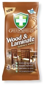 GREEN SHIELD WOOD & LAMIN nawilżone ściereczki do drewna i powierzchni laminowanych 70 Szt