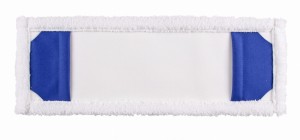 Mop kieszeniowy z białej mikrofazy 40cm