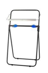 Stojak na czyściwo przemysłowe w roli 700 - czarny