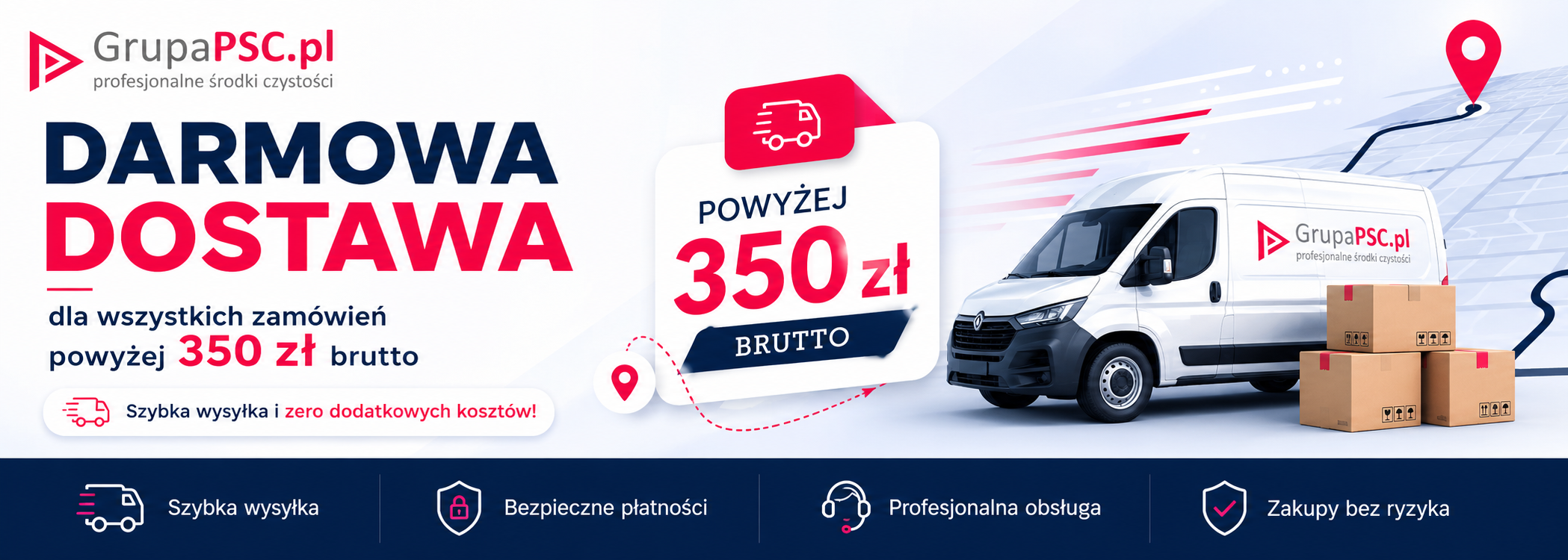 Darmowa dostawa od 350 zł