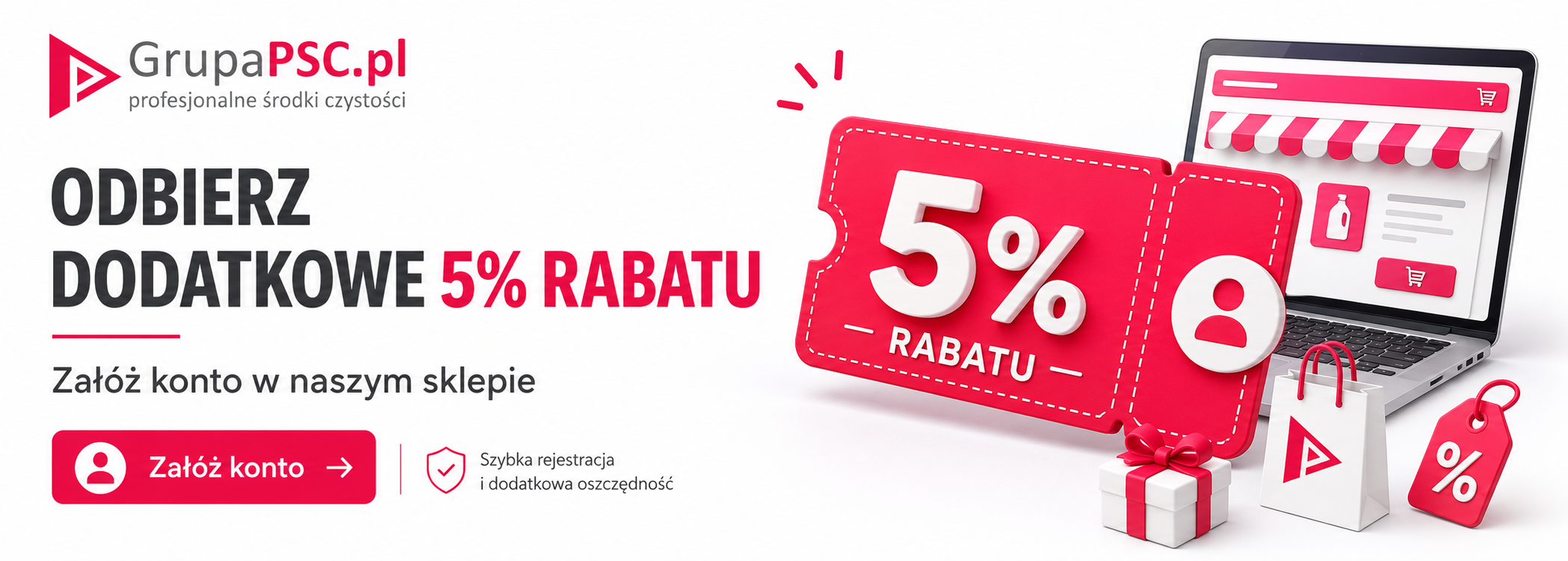 5% rabat na start